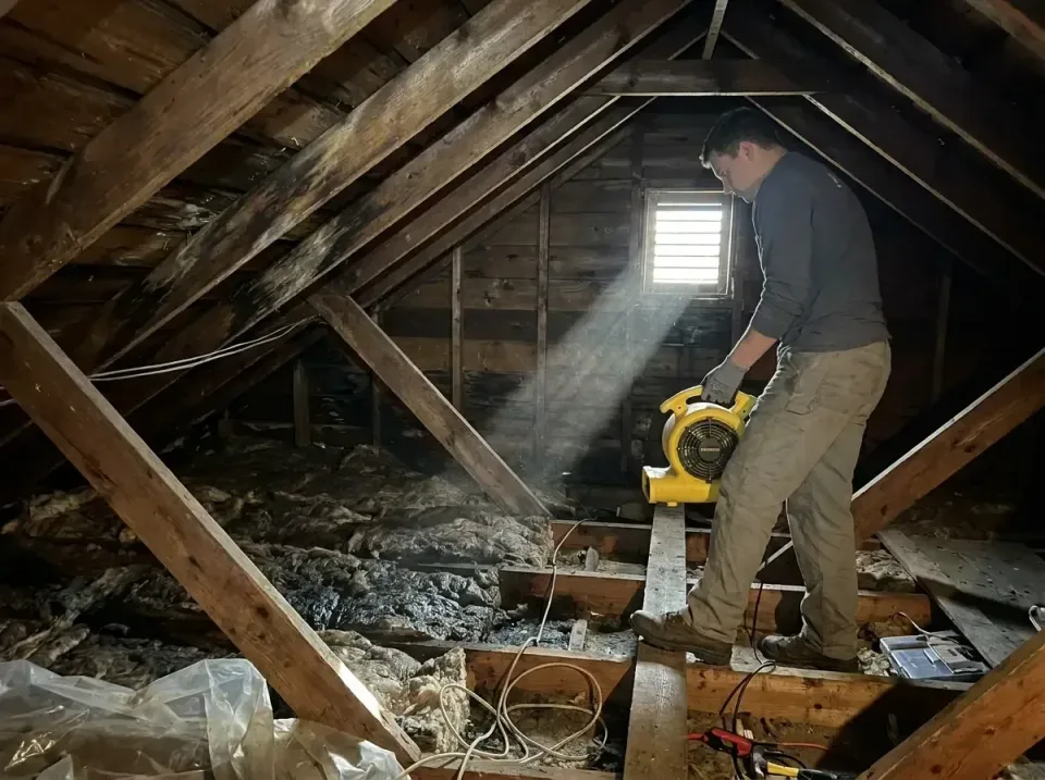 attic-water-damage-drying-proc-007 — frequently asked questions, Emergency Water Extraction & 24/7 Flood Response in Troy, IL